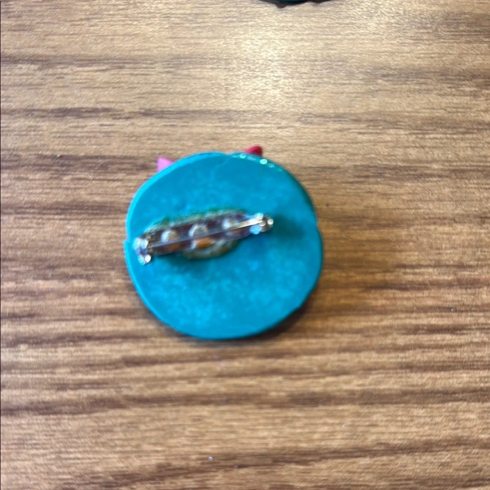 Colorful Wreath and Tree Earrings and Pin